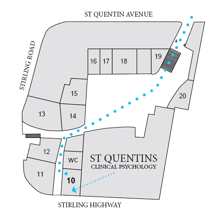 Saint Quentins Building map Saint Quentins Building map